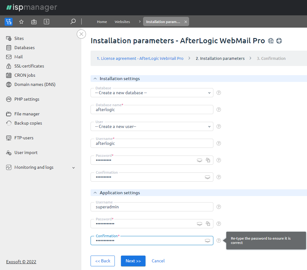 Install on ISPmanager